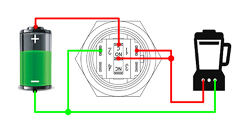 Método de cableado del interruptor de botón 1