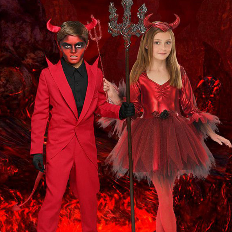 Red Demon Costumes Halloween Couple Costume Family Costume Suit for ...