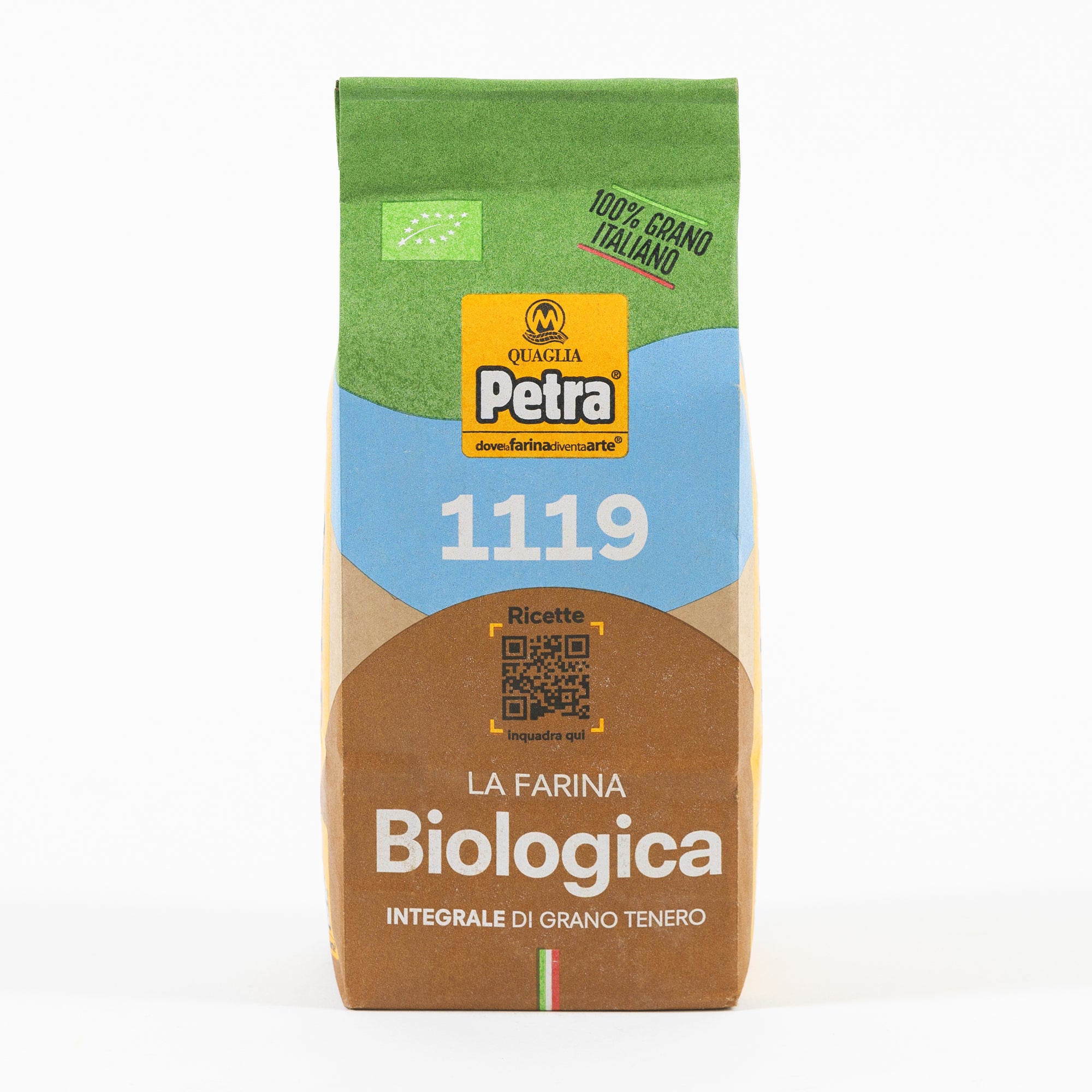 1,1 Lb (500 gr) Organic Soft wheat Wholemeal Flour (Bio EU farina integrale di grano tenero)