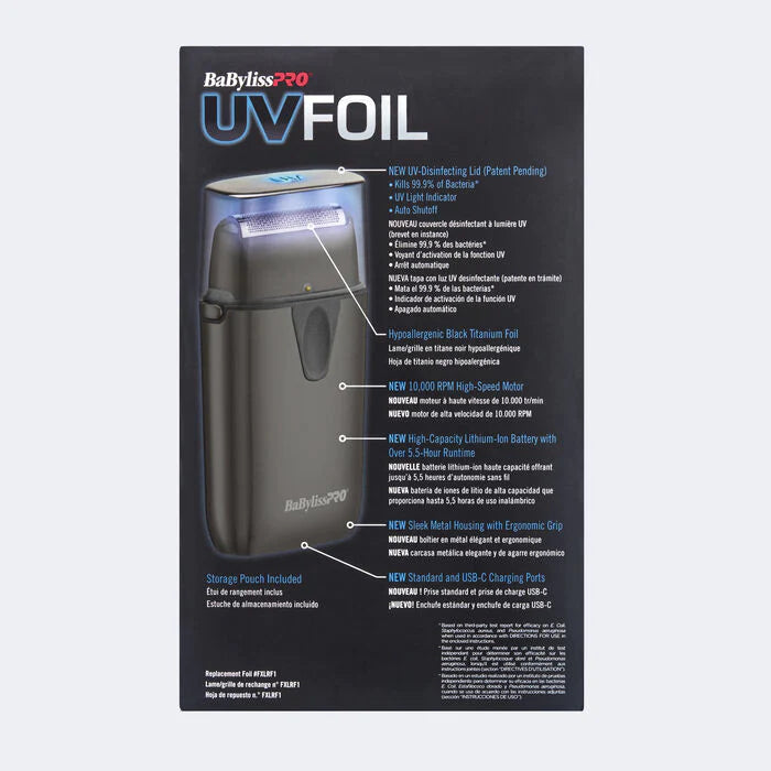 BaBylissPRO? UV-Foil Cordless Single Foil Shaver