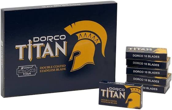 DORCO Titan Double Coated Stainless Blades - 100CT