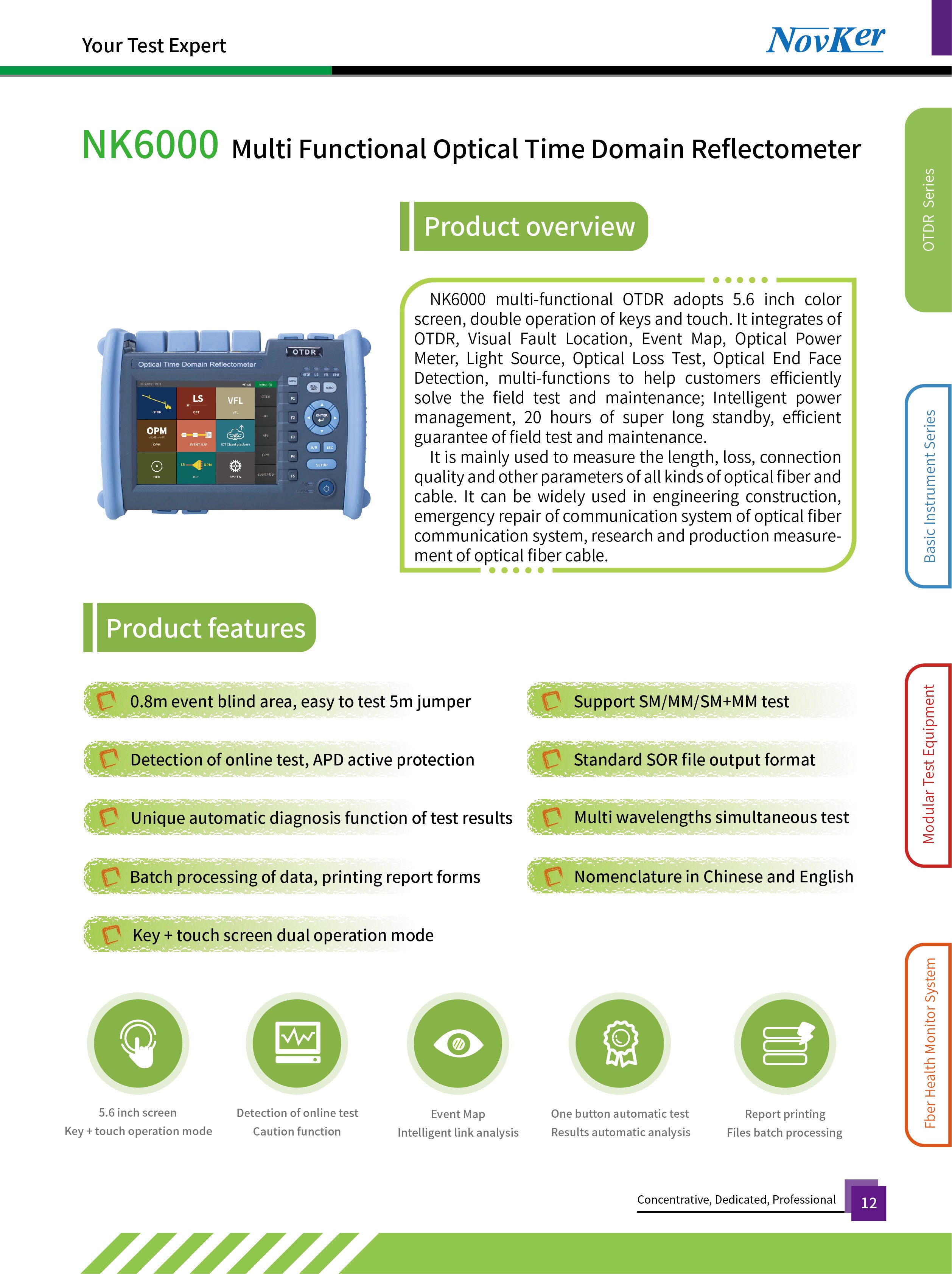 Multifunction Otdr Module Novker NK6000 Multi-function -OTDR – Faytek