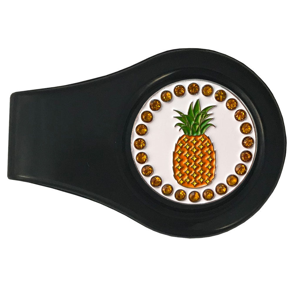 Pineapple Golf Ball Marker With Colored Clip