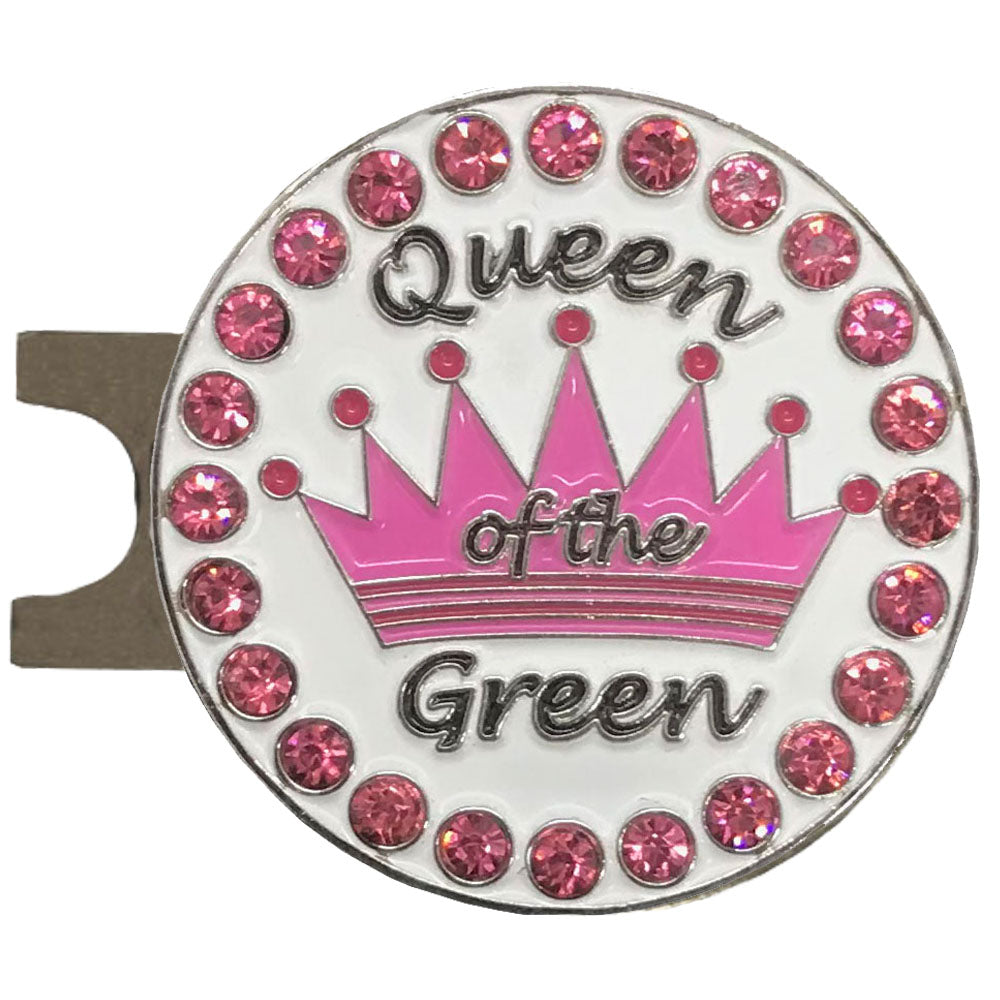 Pink Queen Of The Green Golf Ball Marker Hat Clip