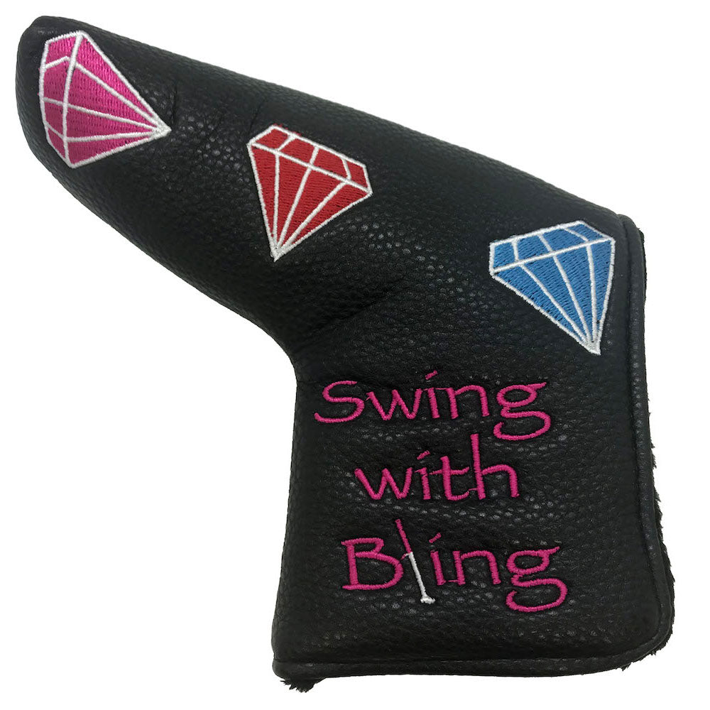 Swing With Bling Blade Putter Cover (Velcro Closure)