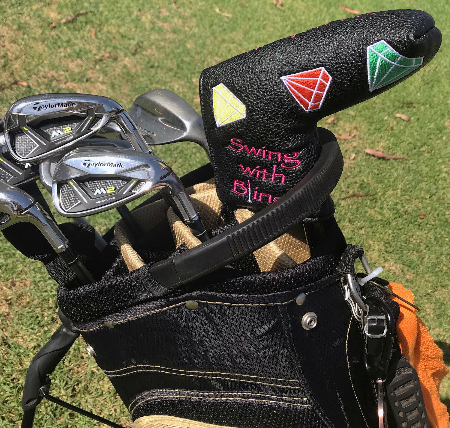 Swing With Bling Blade Putter Cover (Velcro Closure)