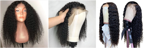 Afro kinky curly jerry curly deep wave lace frontal wig full lace wig 360 lace wig heymywig.com