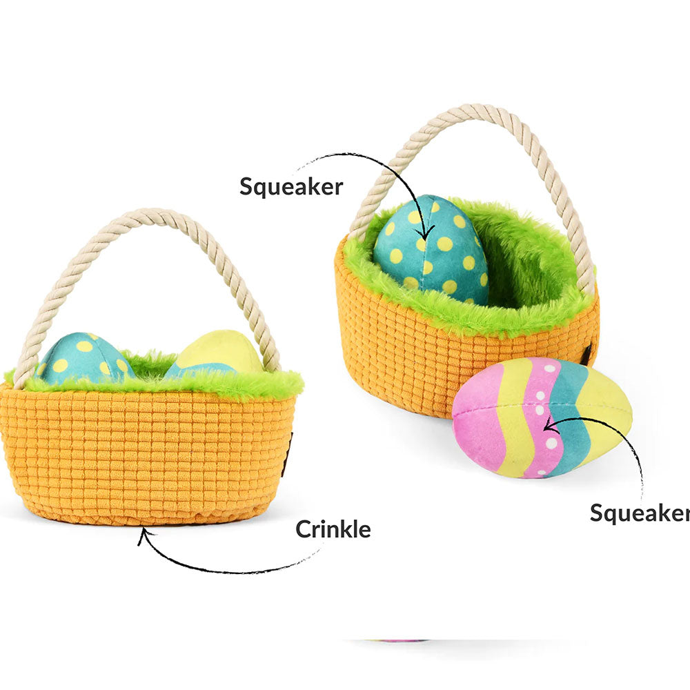 Easter Basket Dog Toy