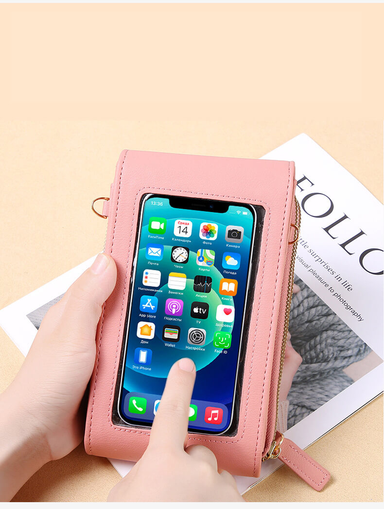 touch screen phone bag