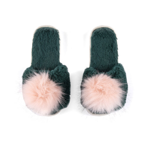 Amor Slippers Green