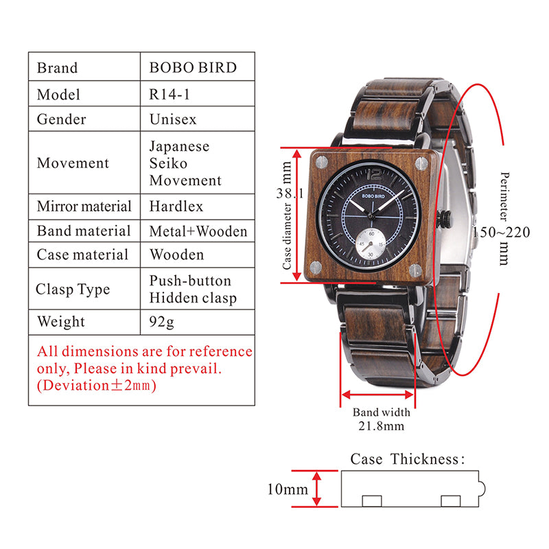 Engraved Wooden Watch 12