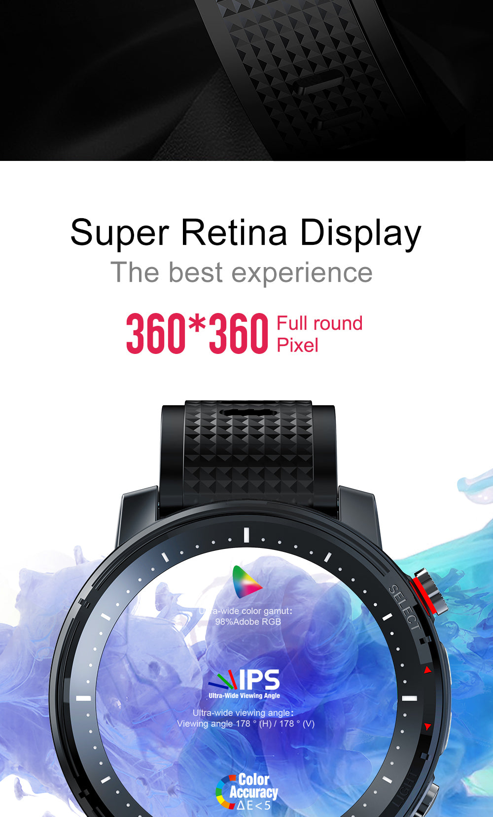 l15 full touch fitness tracker waterproof smartwatch