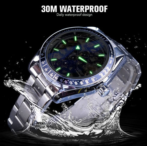 Luxury Male 3D Skeleton Mechanical Wrist Watch4