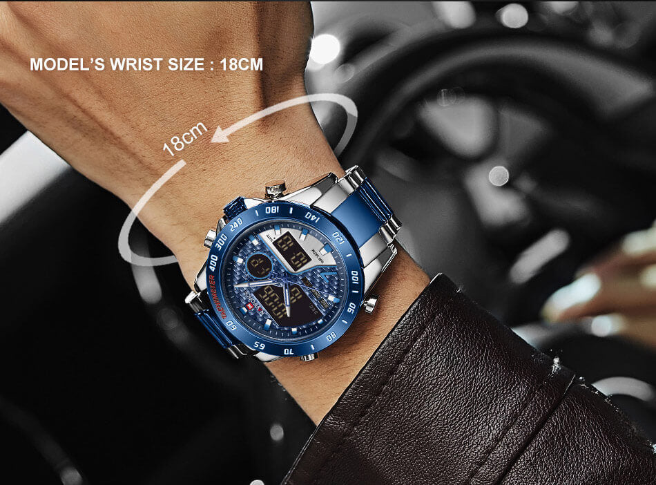 men's luxury brand digital sports watch