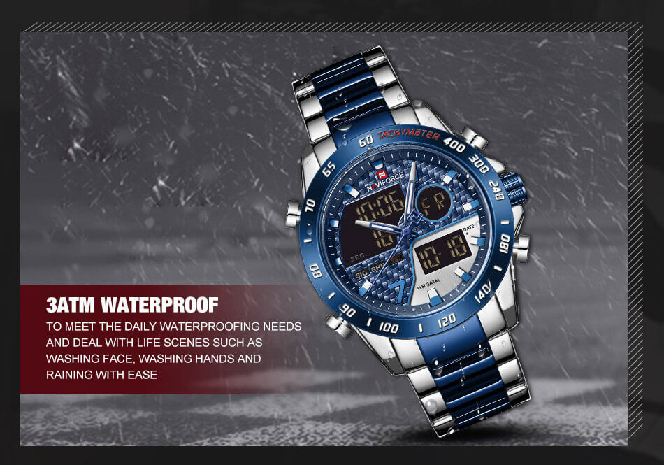 men's luxury brand digital sports watch
