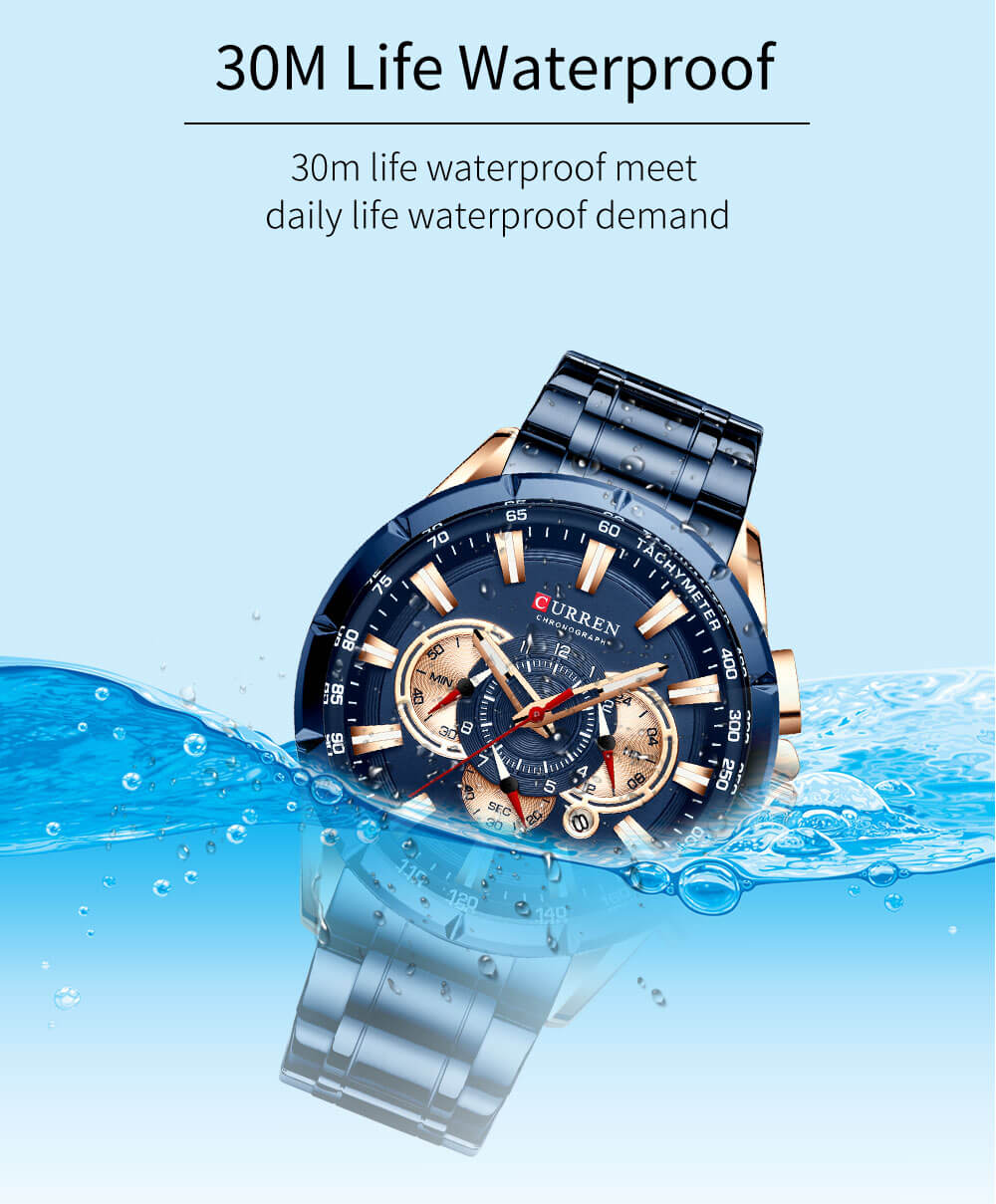 Waterproof Male Luxury Sport Watch