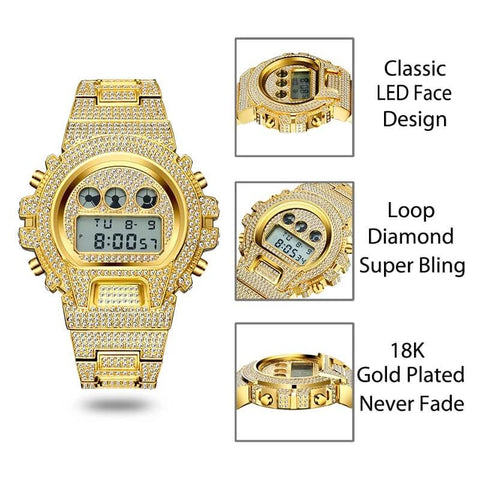 Men Digital LED Luxury Quartz Watch detail2