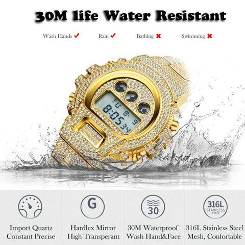 Men Digital LED Luxury Quartz Watch detail3