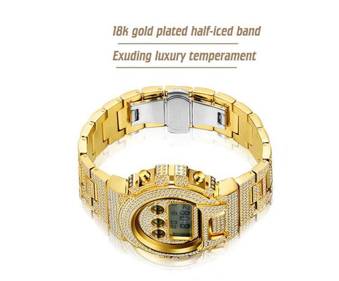 Men Digital LED Luxury Quartz Watch detail6