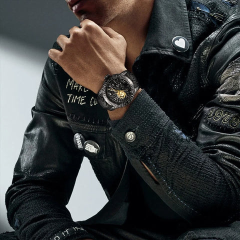 Men Waterproof Big Dial Sport Mechanical Watches detail7