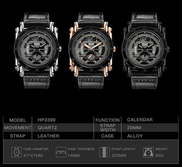 Automatic Sports Domineering Black Quartz Watch1
