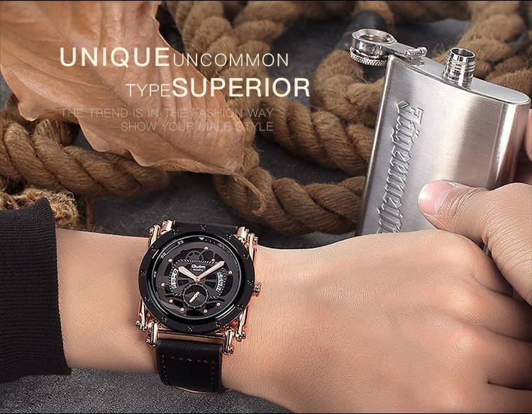Automatic Sports Domineering Black Quartz Watch4