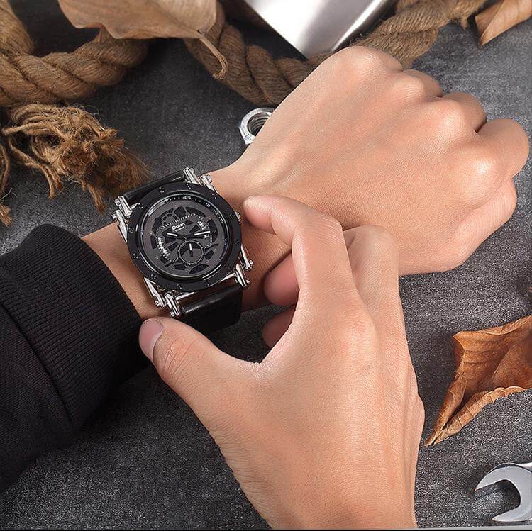 Automatic Sports Domineering Black Quartz Watch5
