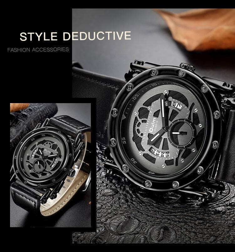 Automatic Sports Domineering Black Quartz Watch3