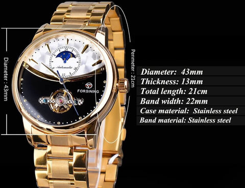 Royal Moonphase Automatic Mechanical Watches For Men detail1