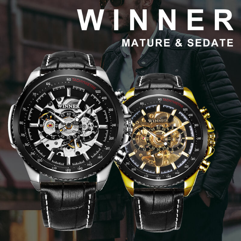 2021 Luxury Skeleton Military Watch