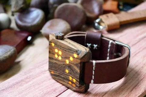 wooden watches that can play games