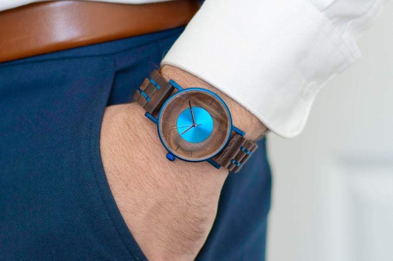 Wood&Metal Waterproof Engraved Watch3