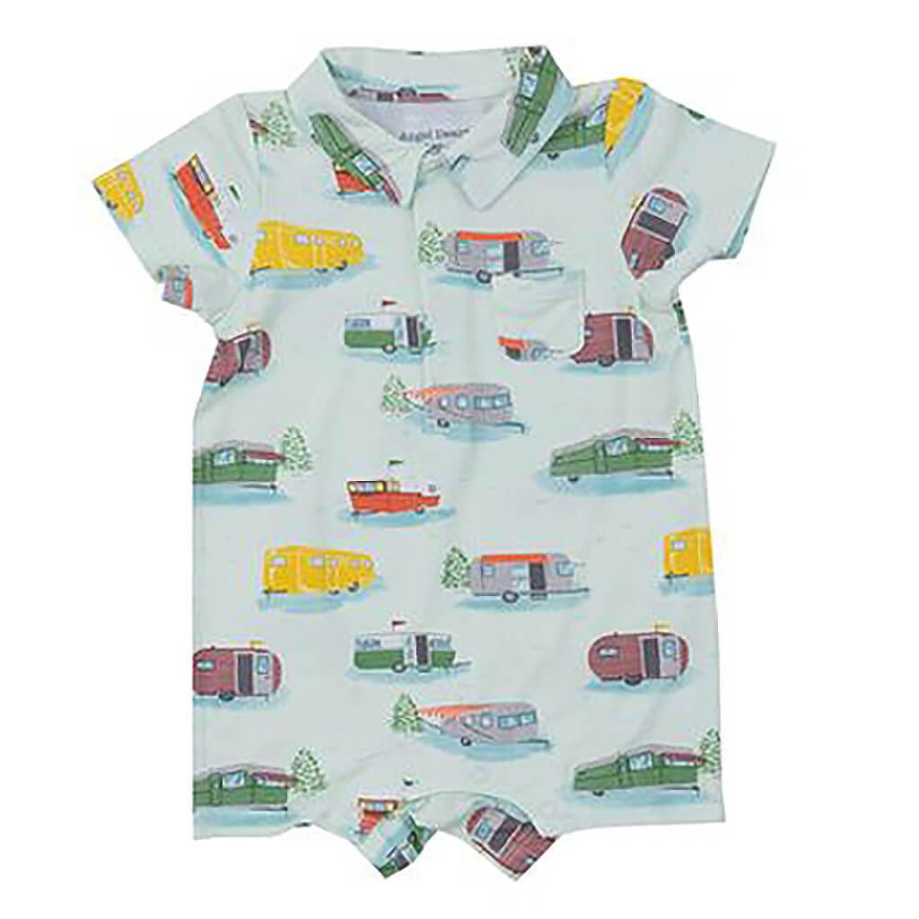 Angel Dear Polo Shortie Vintage Campers