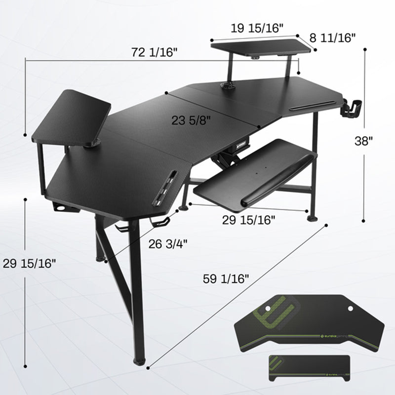 Eureka Ergonomic Live Streaming Studio Desk 72x30