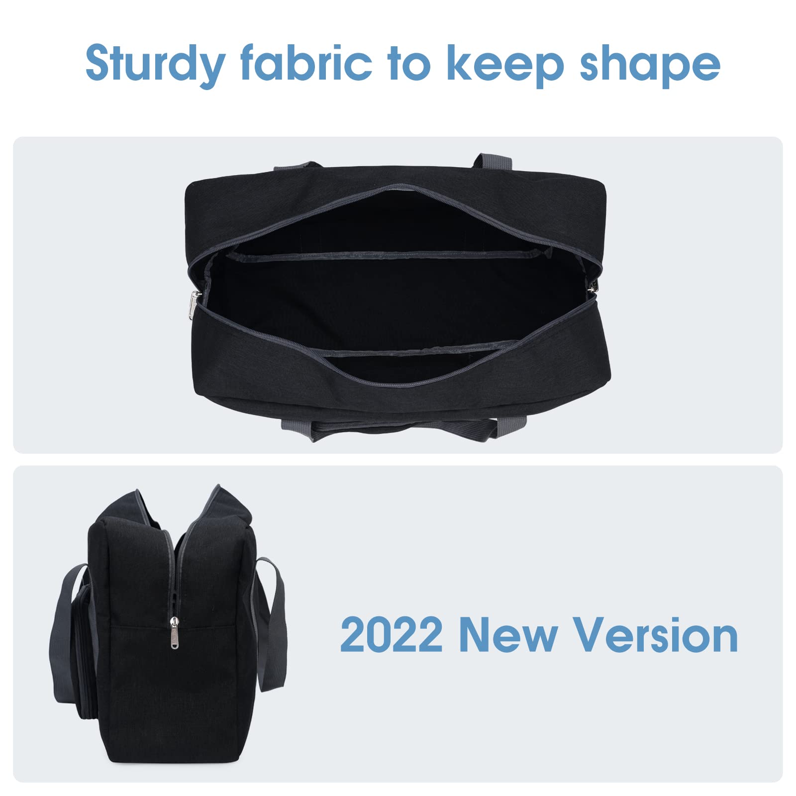 LASUK Foldable Travel Duffel Bag - 18x13x6 Spirit Airlines Approved Personal Item Tote