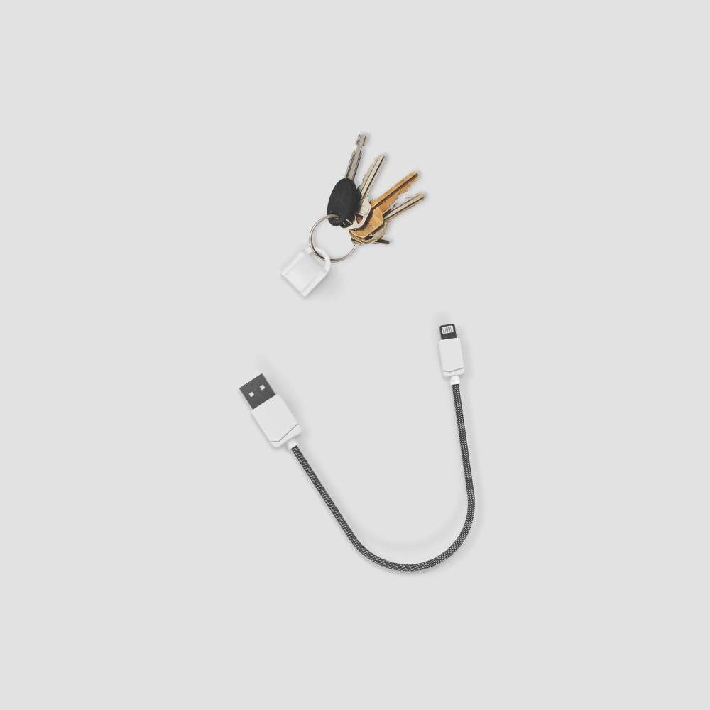 Charge & Synch Keychain Cable - 5.9 Inches (15 CM)