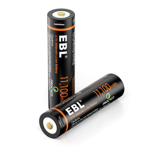 18650 USB Rechargeable Batteries