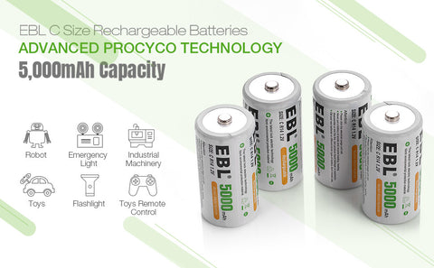 5000mAh C Rechargeable Battery
