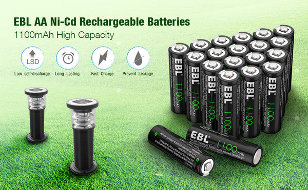 AA Ni-Cd Rechargeable Batteries
