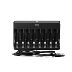 EBL 1.5V Smart AA/AAA Li-ion Battery Charger 8 slots