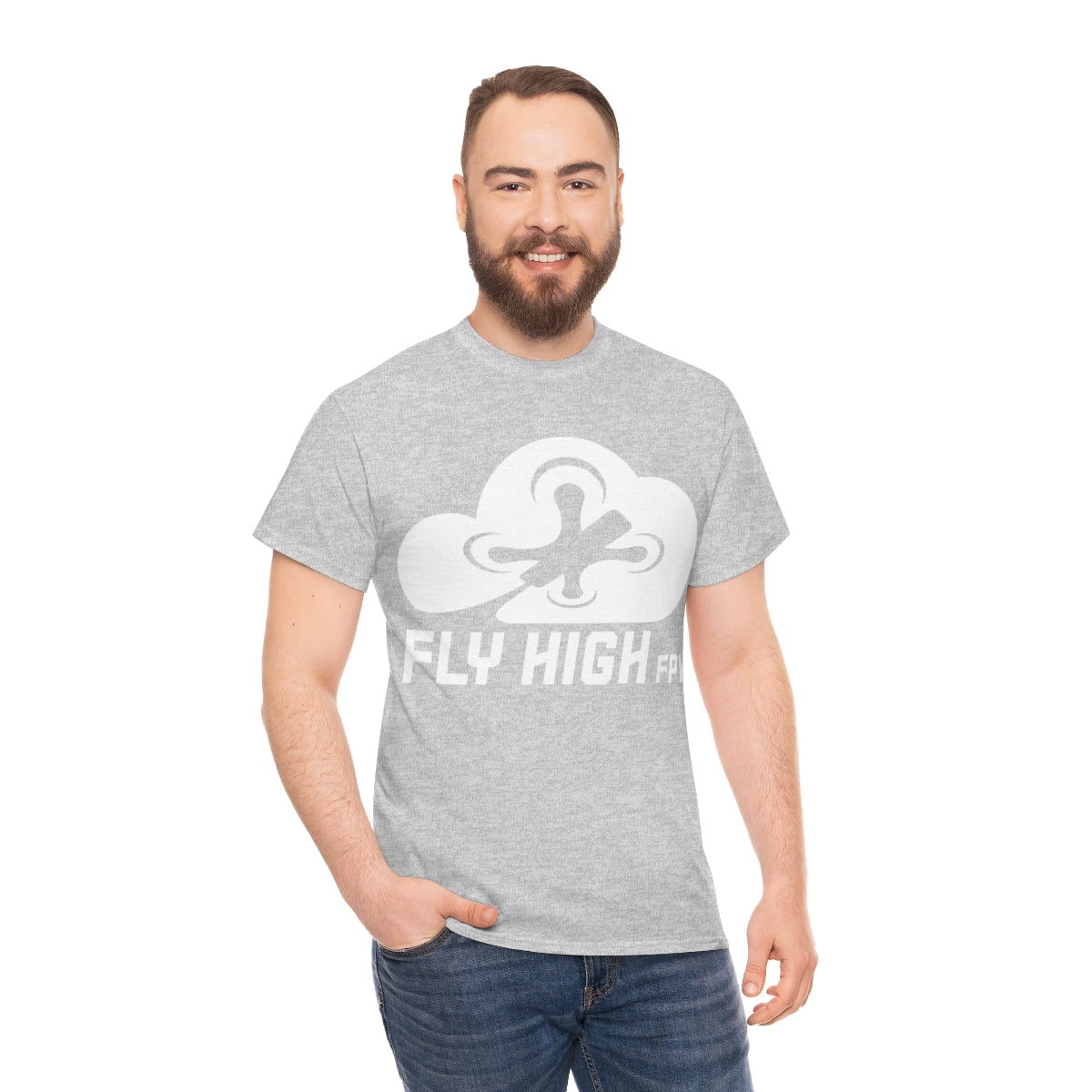 Fly High FPVTee - White Logo