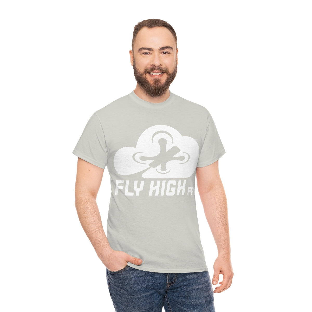 Fly High FPVTee - White Logo