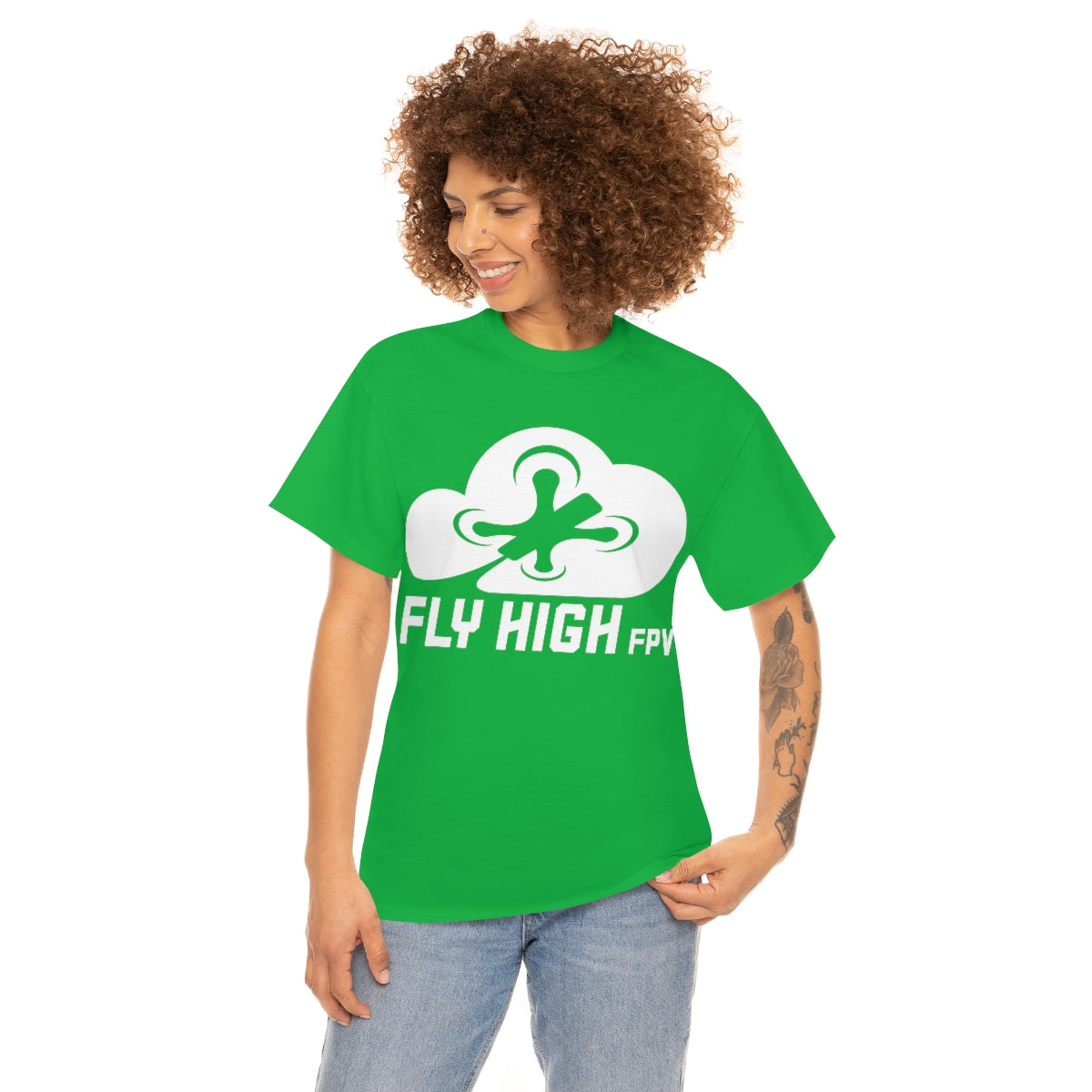 Fly High FPVTee - White Logo