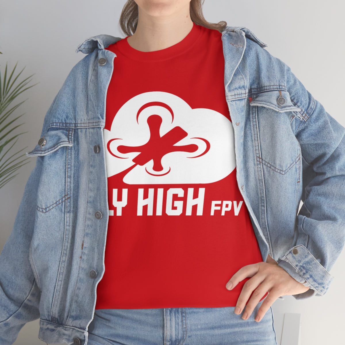 Fly High FPVTee - White Logo