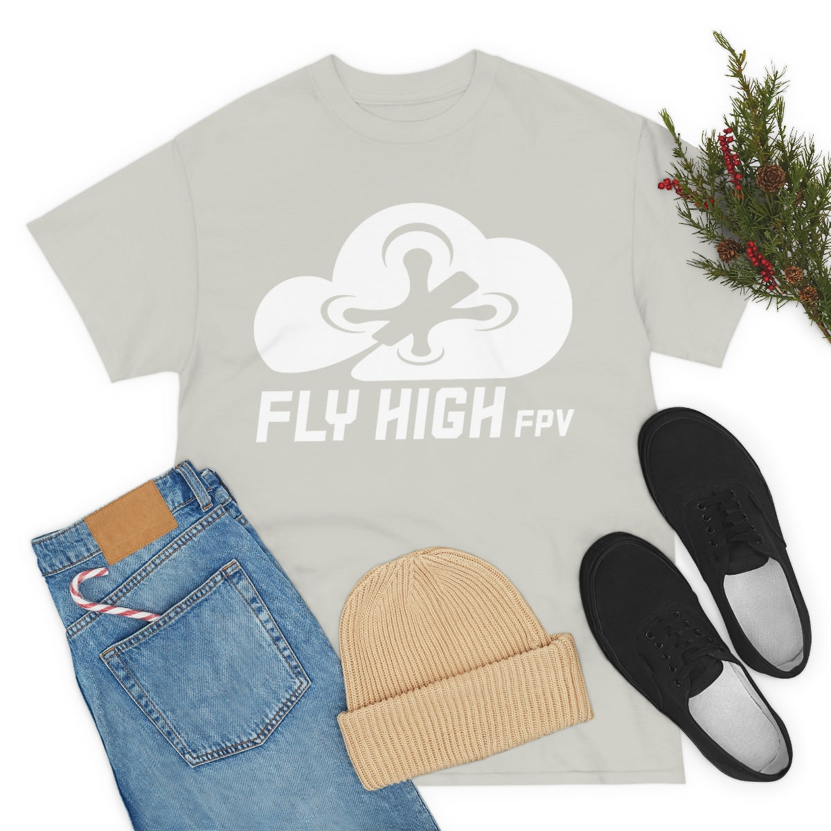 Fly High FPVTee - White Logo