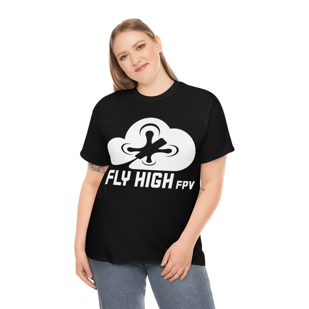 Fly High FPVTee - White Logo