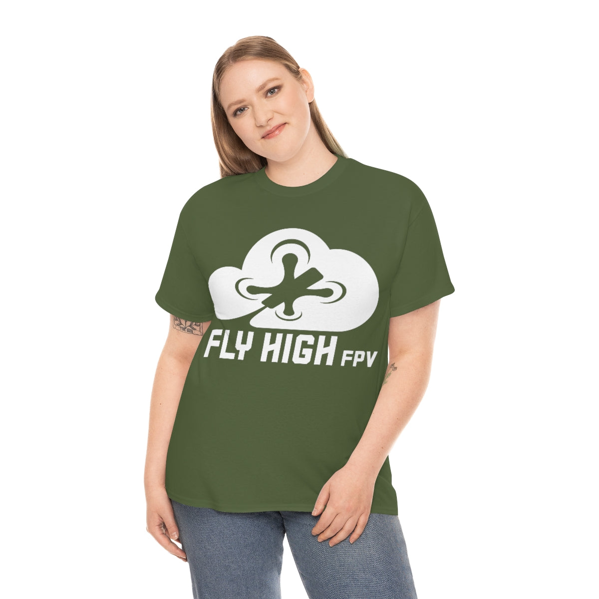 Fly High FPVTee - White Logo