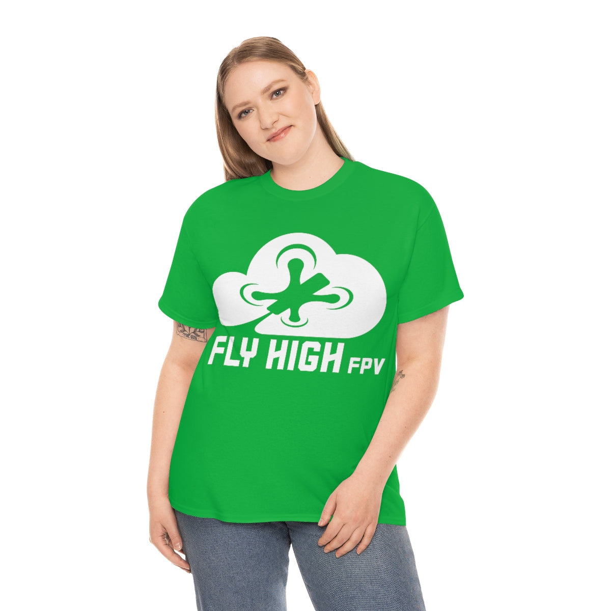 Fly High FPVTee - White Logo