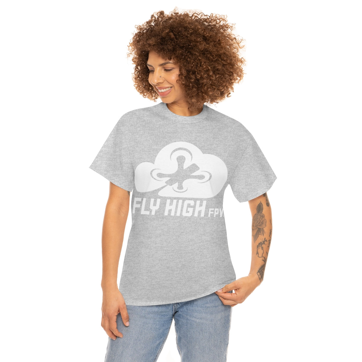 Fly High FPVTee - White Logo