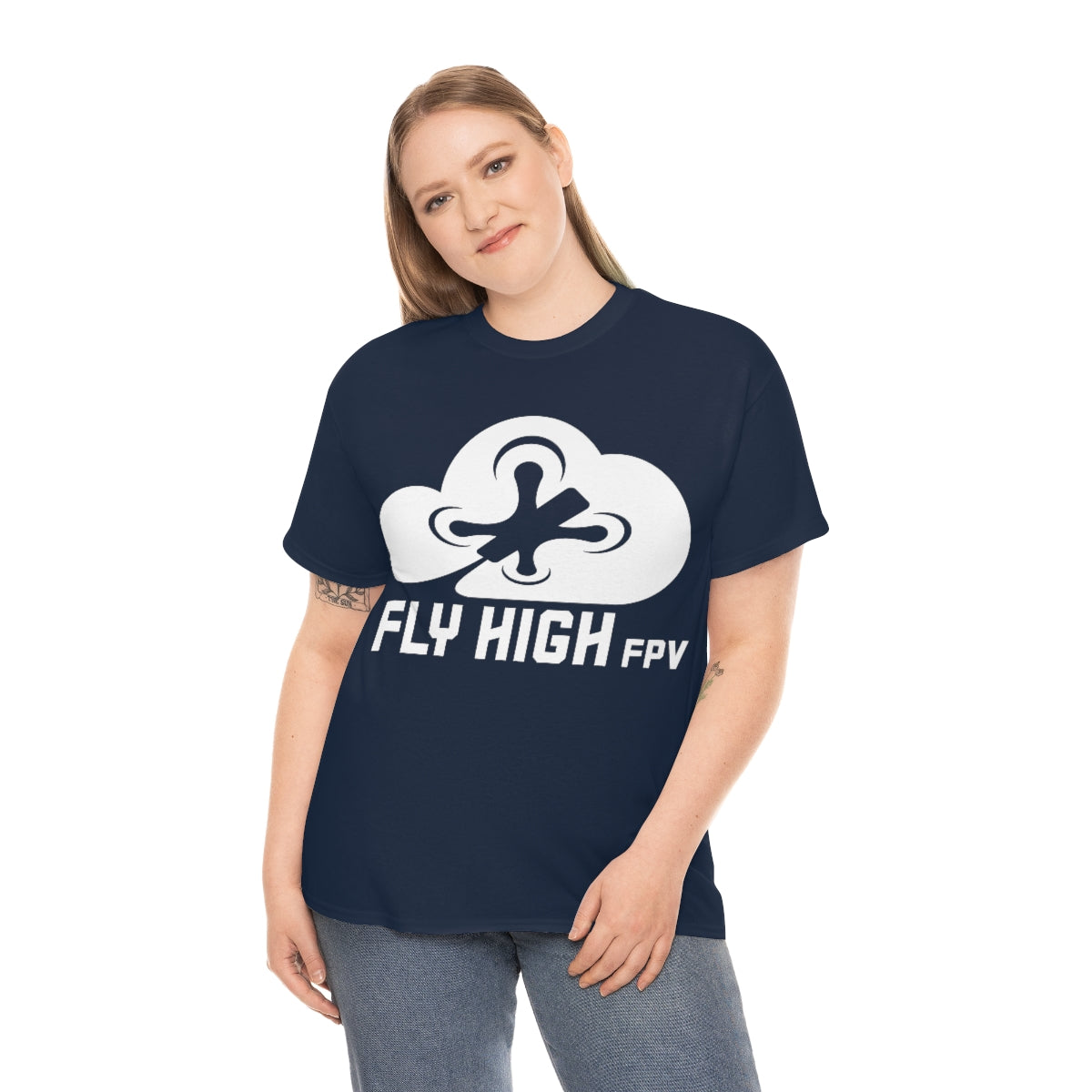 Fly High FPVTee - White Logo